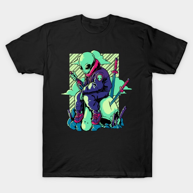 Alien 001 T-Shirt by Alien Version